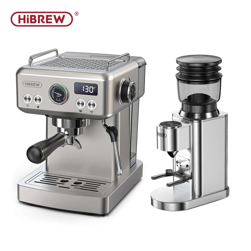 HiBREW 20Bar Semi Automatic Espresso Coffee Machine Temperature Adjustable 58mm Portafilter Cold/Hot Coffee Maker Metal CaseH10A BrewFi Coffee & Tea