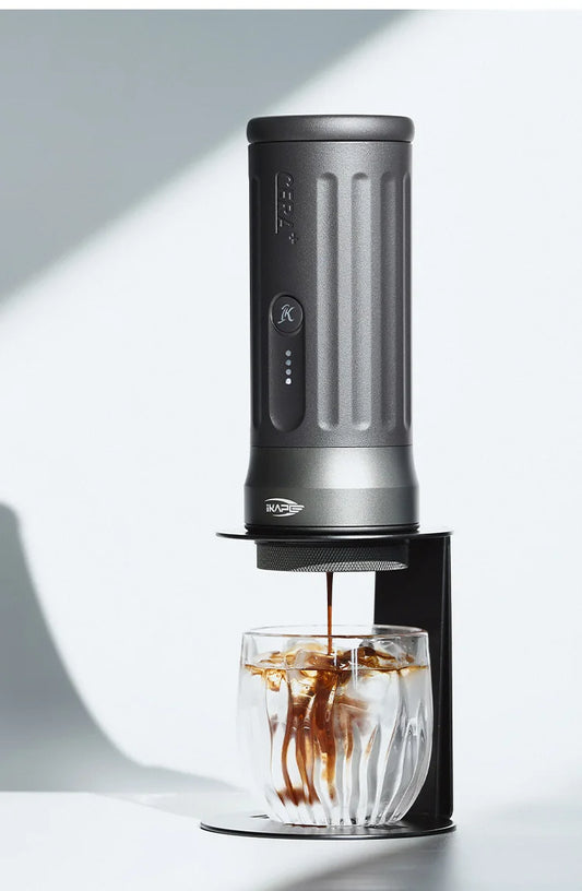 IKAPE Kapo K2 Portable Coffee Machine/Bluetooth connection/Timer Function,51/58mm Espresso Bottomless Portafilter,Camping/Home BrewFi Coffee & Tea