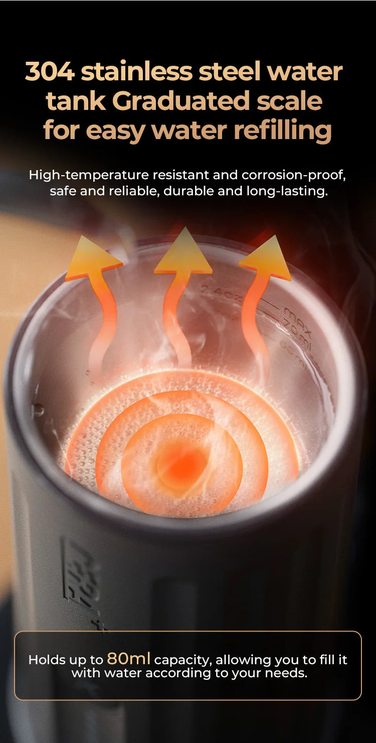 IKAPE Kapo K2 Portable Coffee Machine/Bluetooth connection/Timer Function,51/58mm Espresso Bottomless Portafilter,Camping/Home BrewFi Coffee & Tea