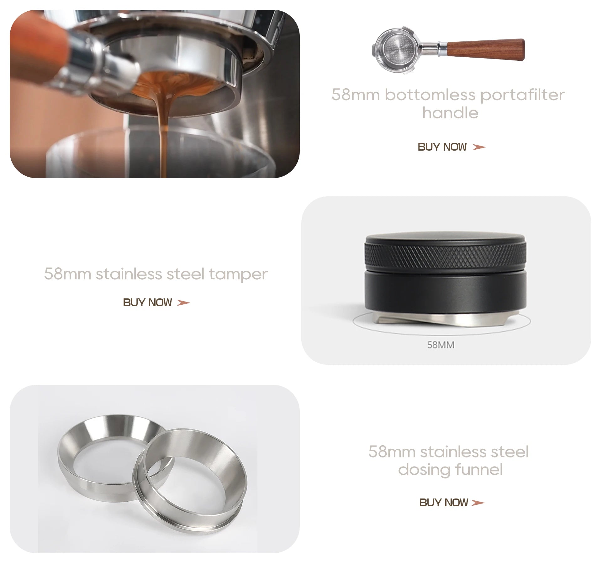HiBREW 20Bar Semi Automatic Espresso Coffee Machine Temperature Adjustable 58mm Portafilter Cold/Hot Coffee Maker Metal CaseH10A BrewFi Coffee & Tea