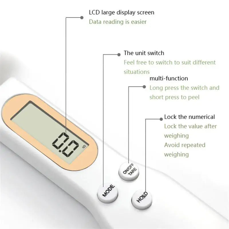 Scale Weighing Spoon Kitchen Scale Electronic Measuring Spoon G Coffee Powder Scale Baking Scale Electronic Measuring BrewFi Coffee & Tea