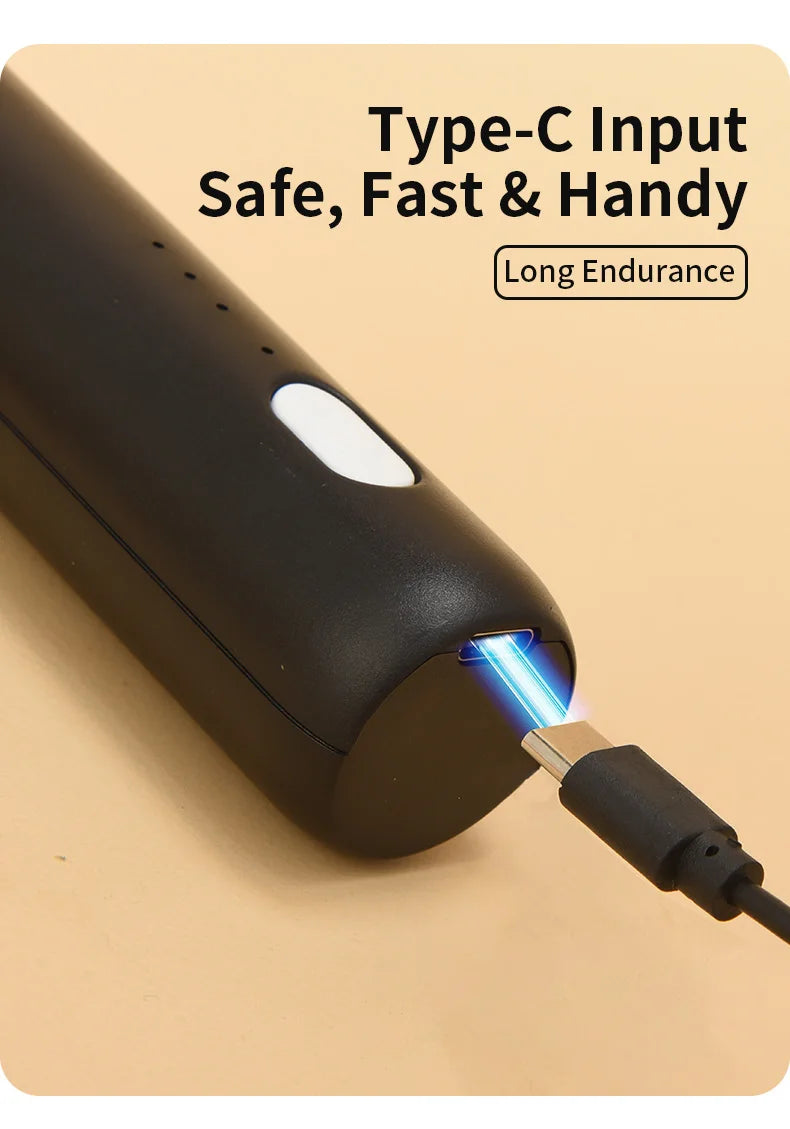 HOT  Electric Milk Frother + Egg Beater Wireless Type-C Charging 3 Speeds Mini Handheld Foam Maker Coffee Whisk Cooking Tools BrewFi Coffee & Tea