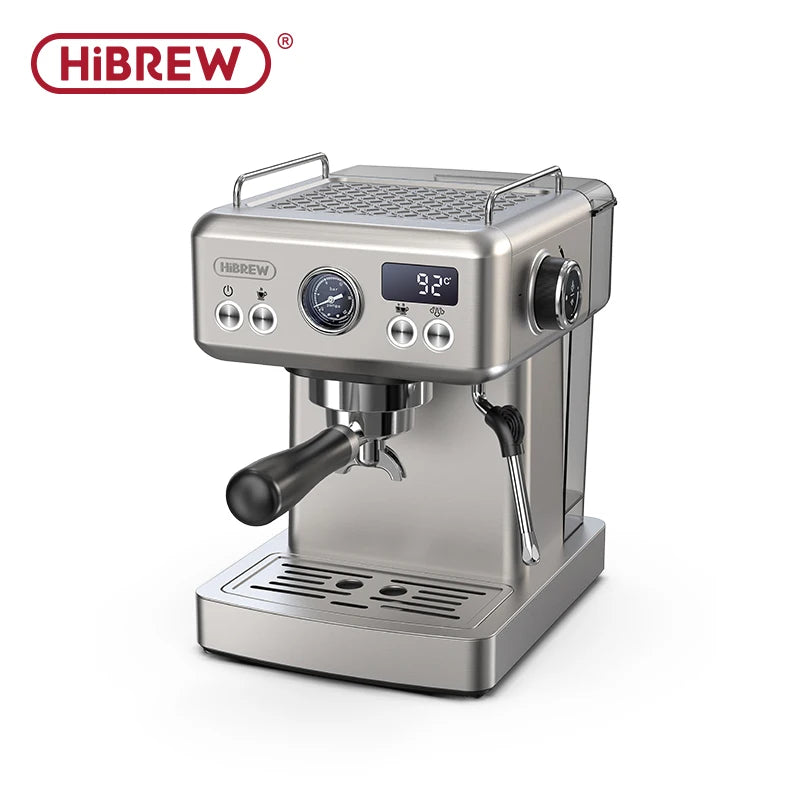 HiBREW 20Bar Semi Automatic Espresso Coffee Machine Temperature Adjustable 58mm Portafilter Cold/Hot Coffee Maker Metal CaseH10A BrewFi Coffee & Tea