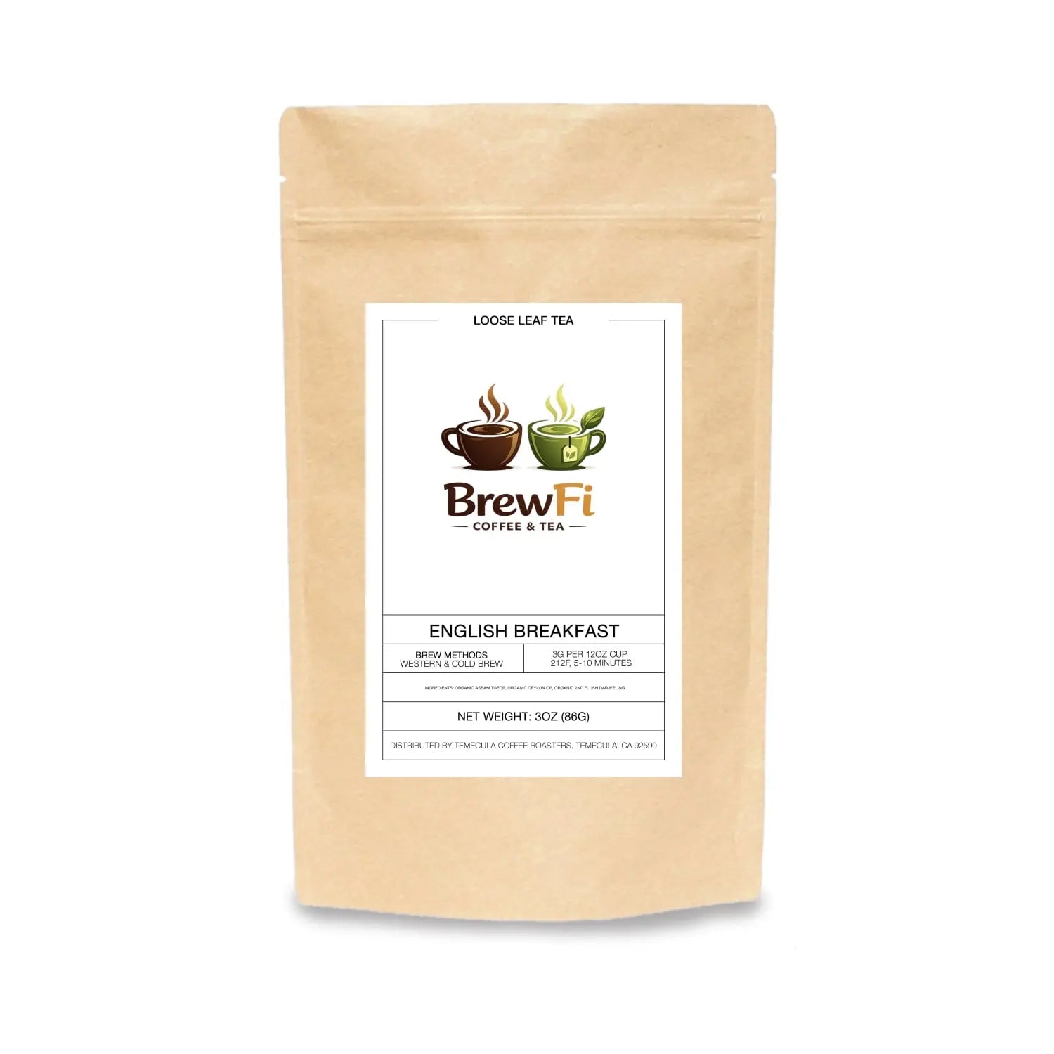 English Breakfast Tea BrewFi Coffee & Tea