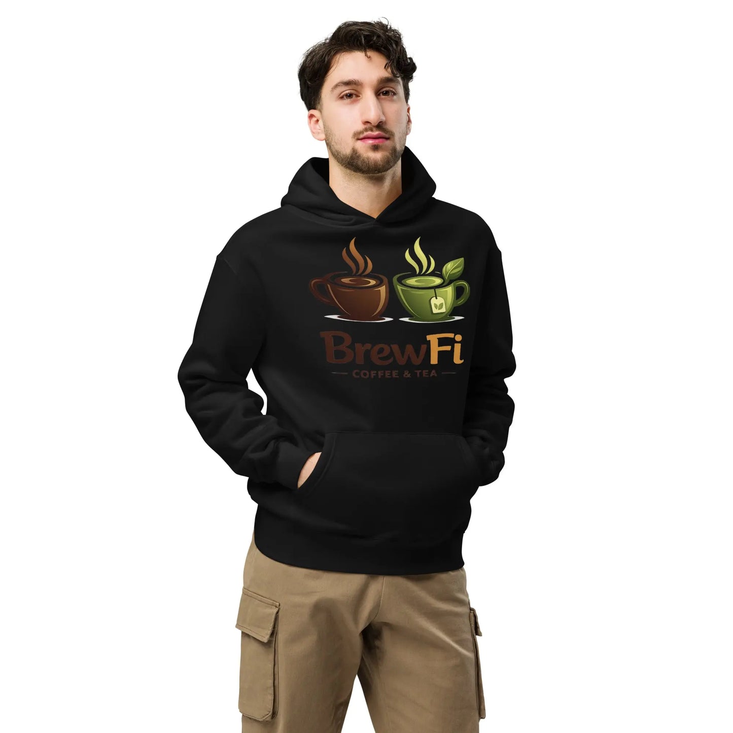 Unisex Oversized Hoodie BrewFi Coffee & Tea