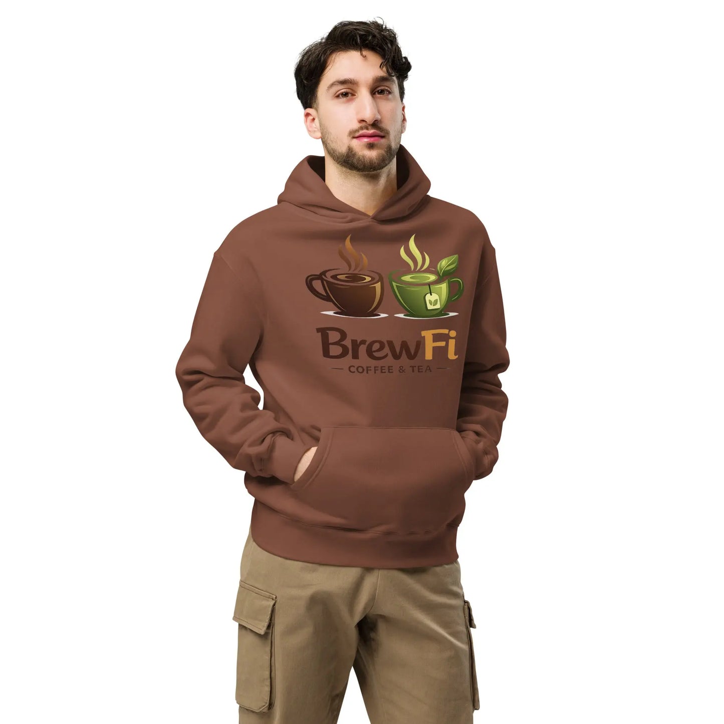 Unisex Oversized Hoodie BrewFi Coffee & Tea